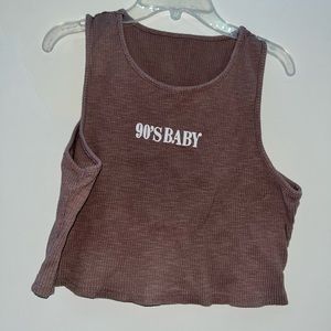 90s baby crop tank